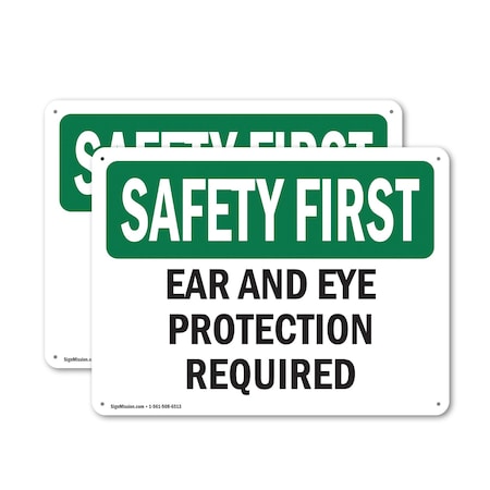 Signmission 12 in Height, 18 in Width, Plastic, Rectangle OS-2PACK-SF-P-1218-L-10580